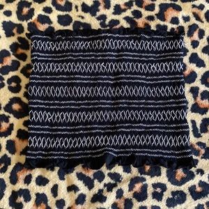 Black and white crop top